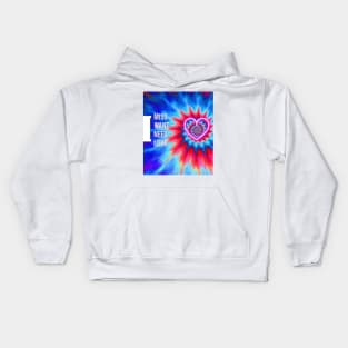 tie dyeing Love Kids Hoodie